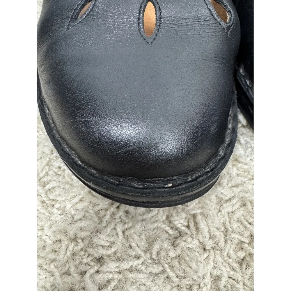 Finn‎ Comfort Women's Black Leather Mary Jane Shoes Size 8 Support Classic Retro